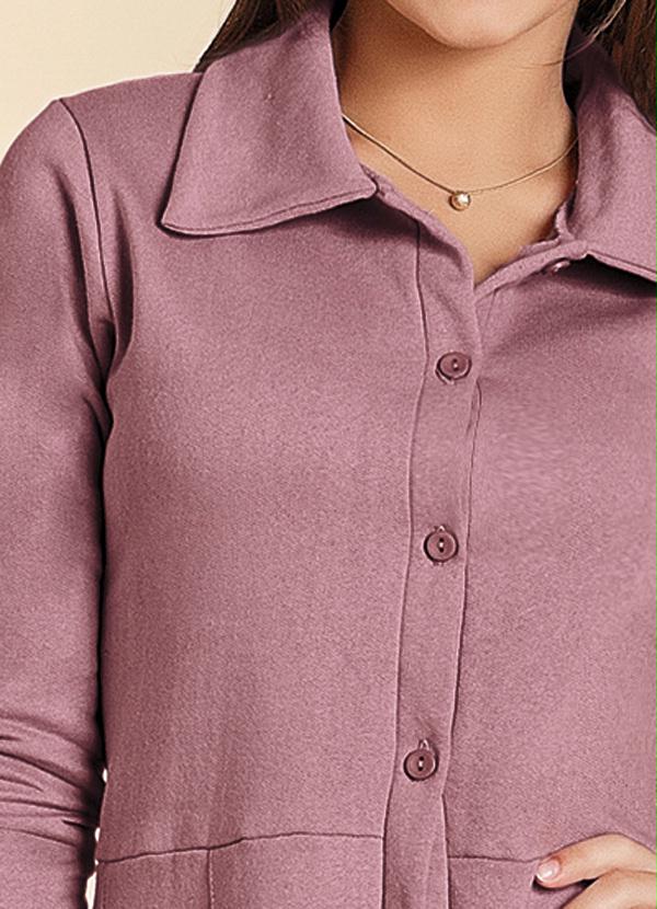 Outlet - Sobretudo Juvenil com Gola Rosé 3