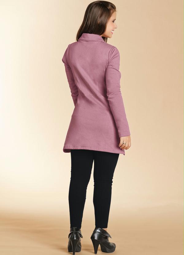Outlet - Sobretudo Juvenil com Gola Rosé 5