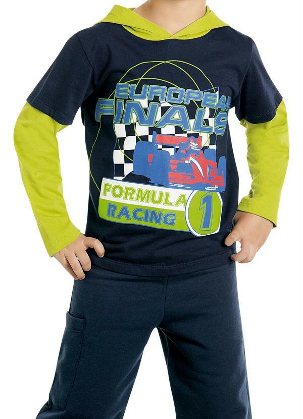 Moda Pop - Conjunto Infantil Marinho/Verde para Meninos 3