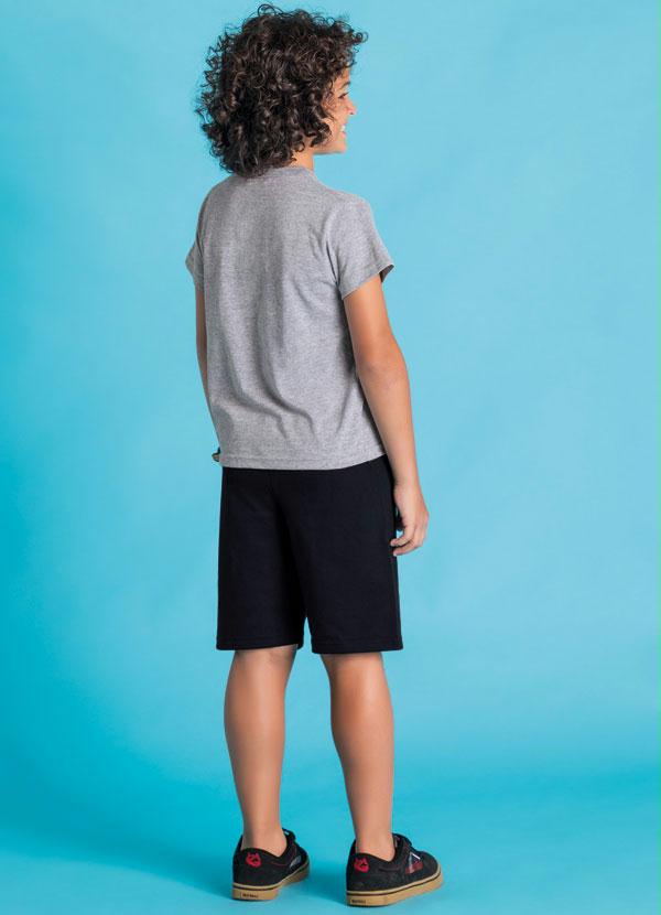 Outlet - Conjunto Infantil Menino Mescla e Preto 2