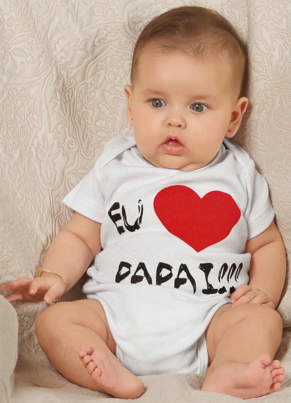 Moda Pop - Body Bebê Manga Curta Branco