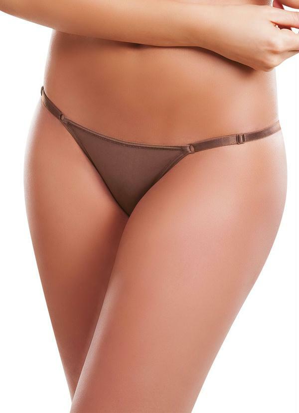 Marcyn Lingerie - Calcinha String Marcyn Básico Moka