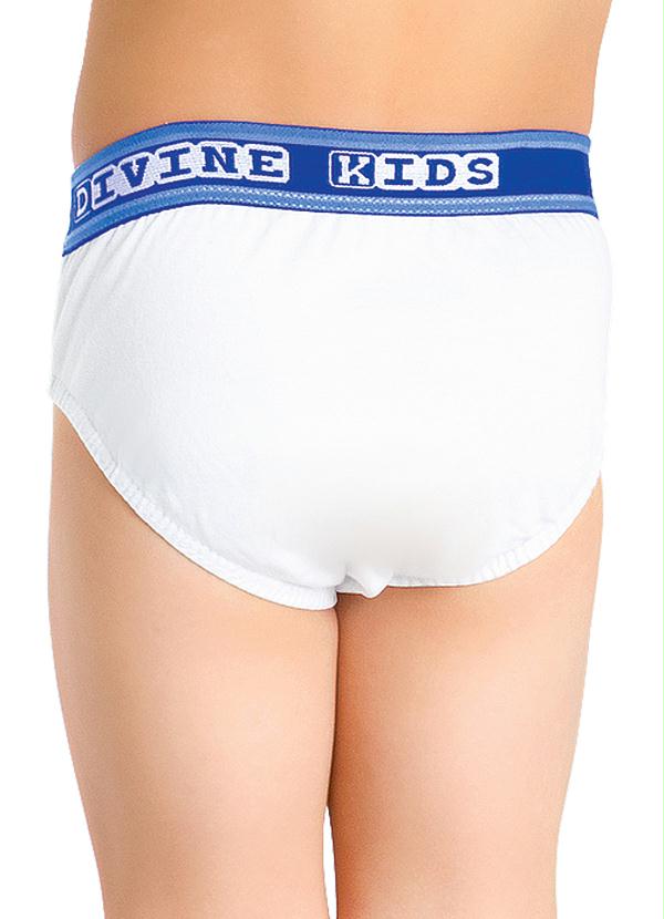 Alma Dolce - Cueca Infantil Branca Modelo Slip 2