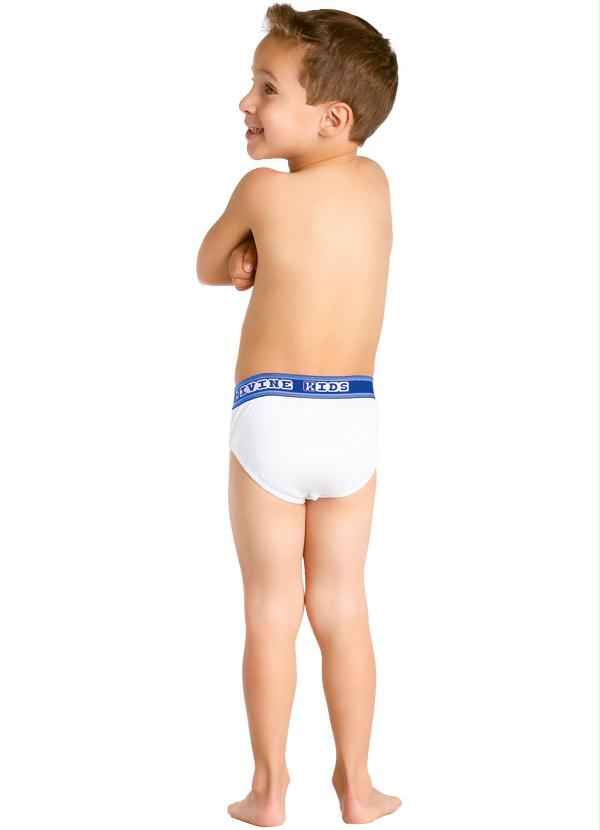 Alma Dolce - Cueca Infantil Branca Modelo Slip 4