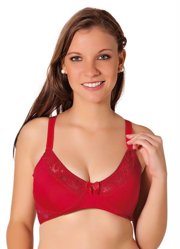 Alma Dolce - Sutiã Vermelho com Detalhes de Renda