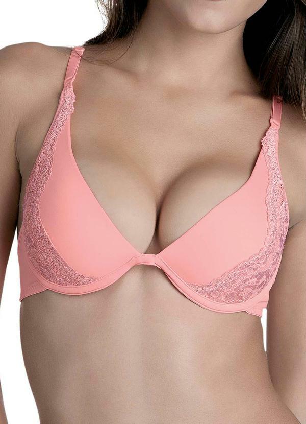 Marcyn Lingerie - Sutiã com Bojo Triangulo Marcyn Champagne Tandy