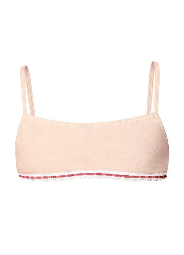 Outlet - Sutiã Infantil Salmão em Cotton