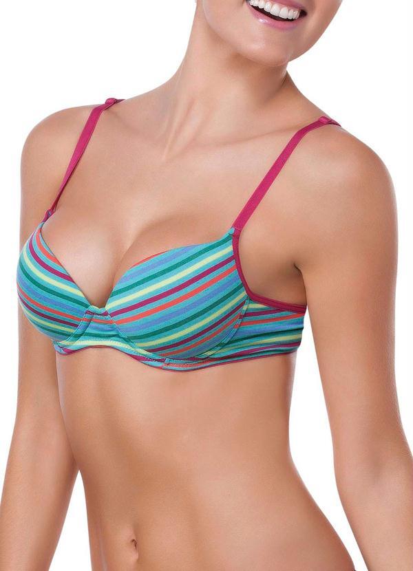 Marcyn com Capricho - Sutiã Push Up Marcyn Capricho Fun Verde