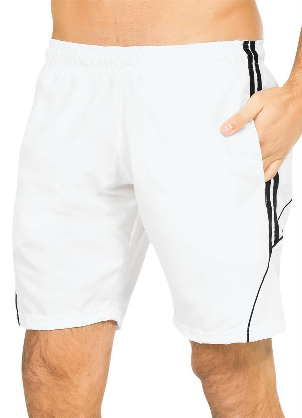 Outlet - Short Branco com Detalhes na Lateral