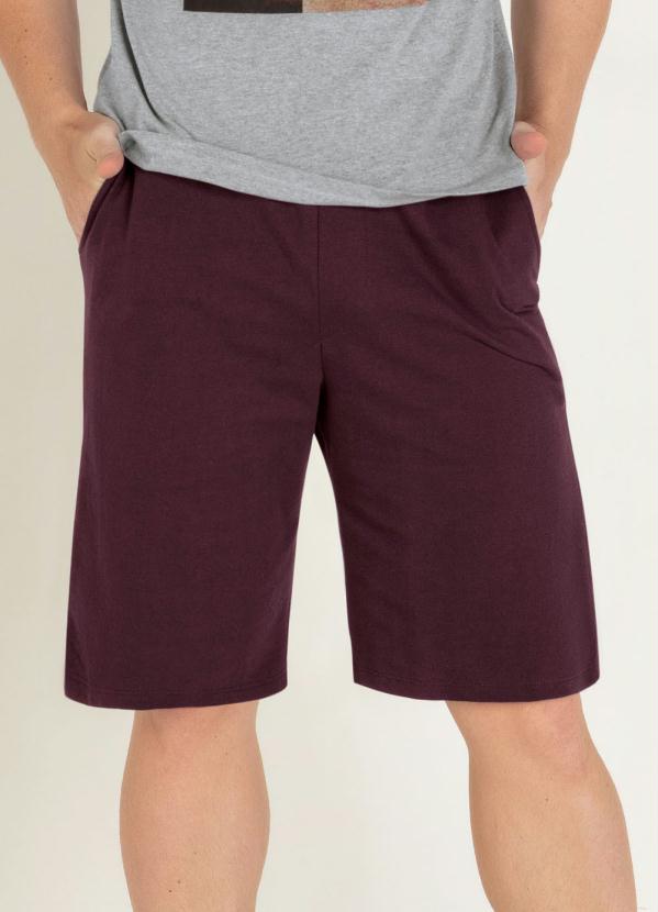 Outlet - Bermuda com Bolsos Bordo 1