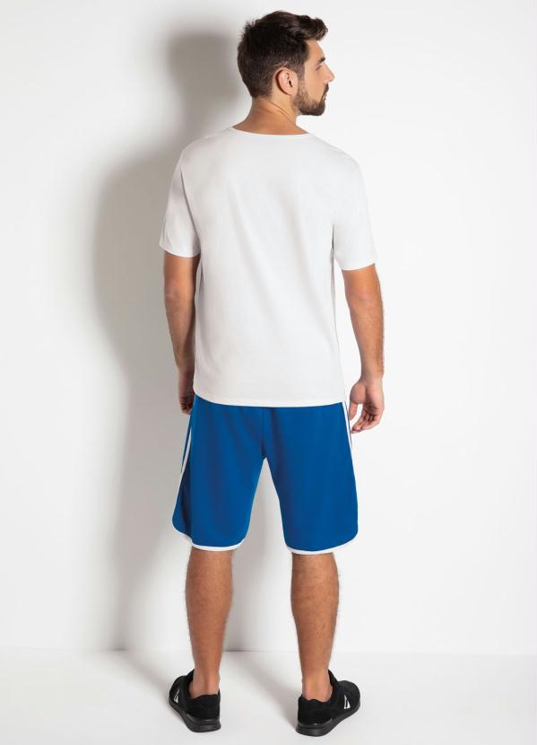 Outlet - Bermuda em Moletinho Azul 4