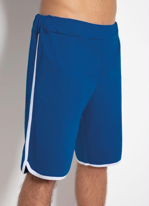 Outlet - Bermuda em Moletinho Azul 6