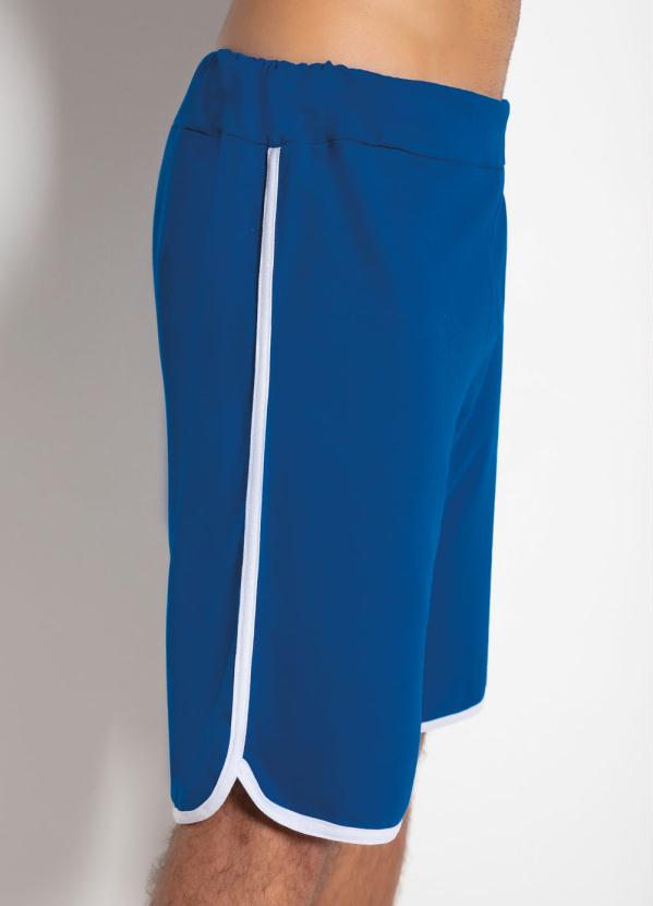 Outlet - Bermuda em Moletinho Azul 7