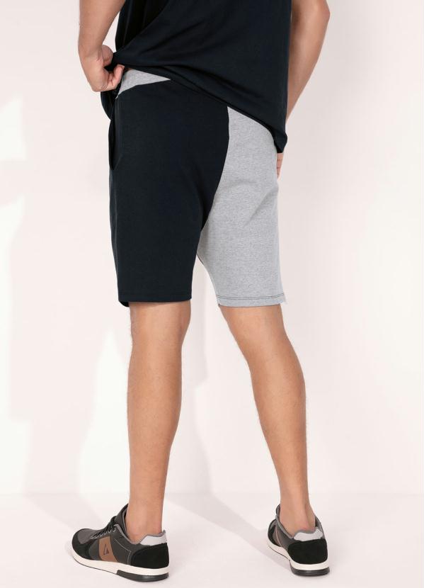 Outlet - Bermuda Mescla e Preta com Bolsos Funcionais 2