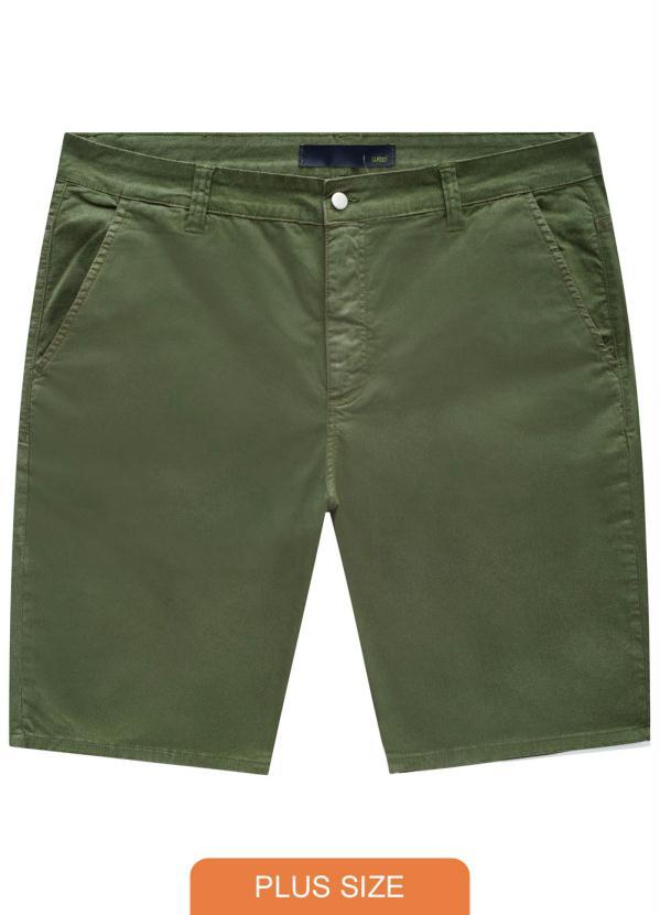 Bermuda verde militar masculina Clearance