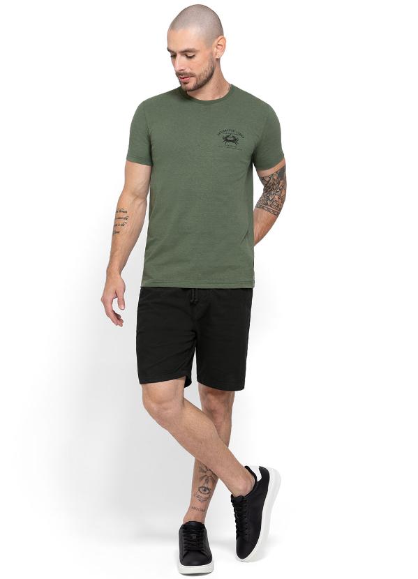 Enfim - Shorts Preto Jogger em Sarja Masculino 2
