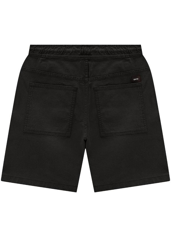 Enfim - Shorts Preto Jogger em Sarja Masculino 3