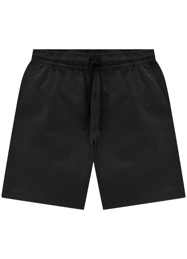 Enfim - Shorts Preto Jogger em Sarja Masculino 4