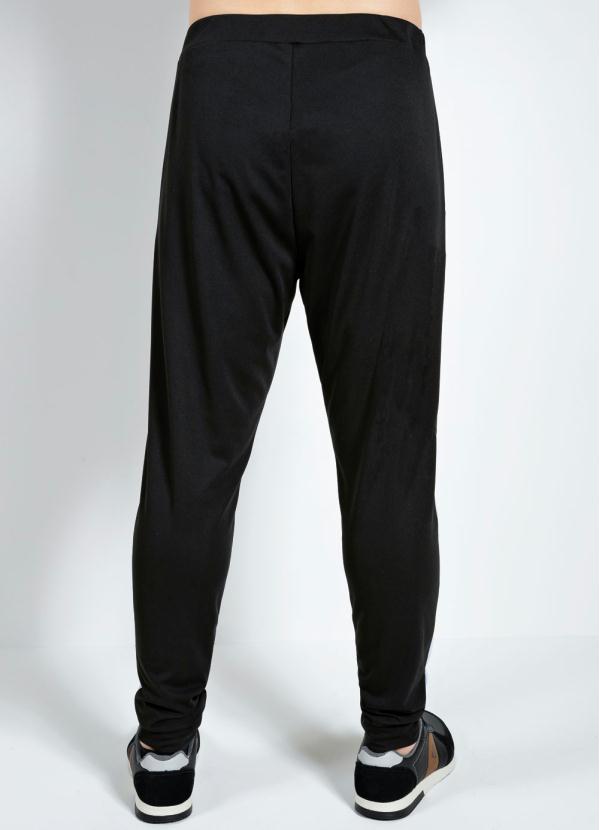 Moda Pop - Calça Preta Jogger com Bolsos 8