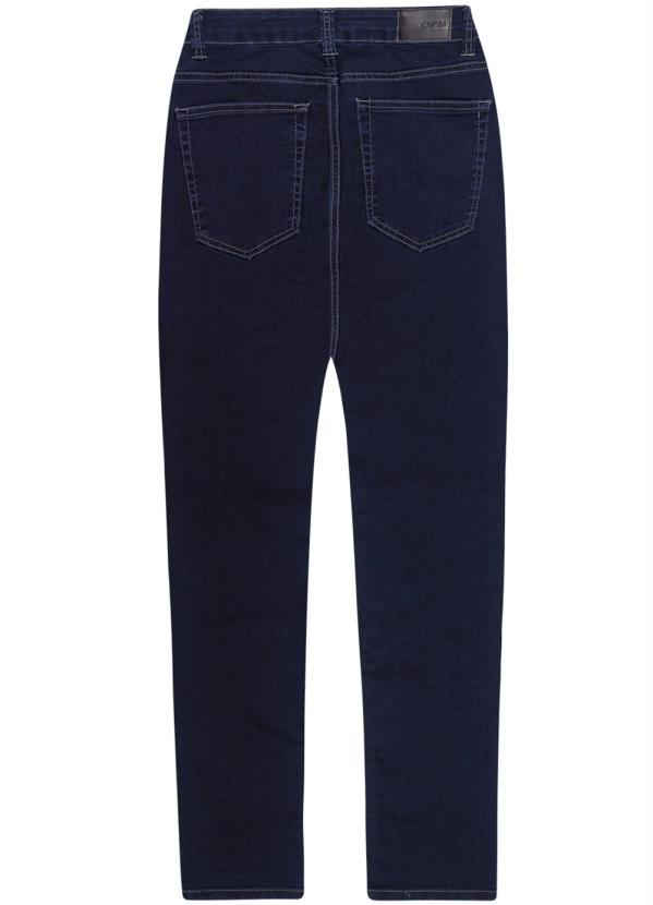Enfim - Calça Azul Escuro Skinny Jeans com Elastano 4