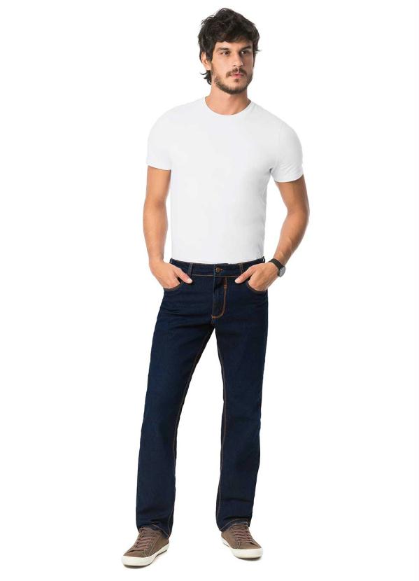 Hangar 33 - Calça com Elastano Reta Jeans Medio 2