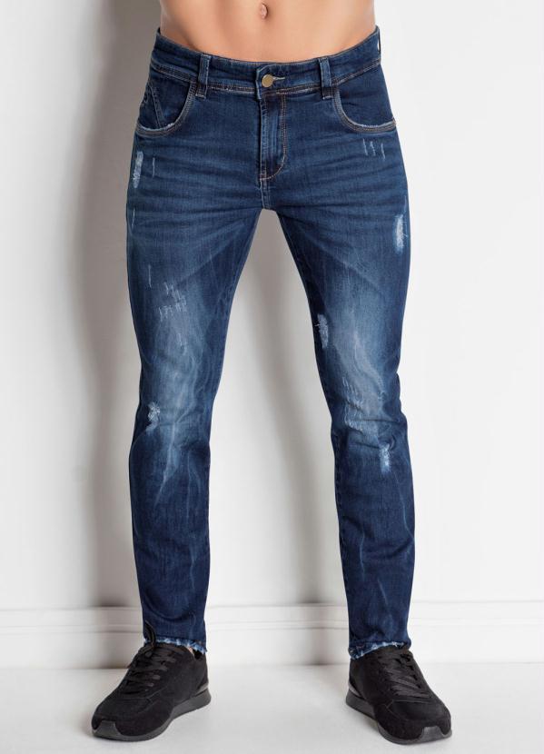 Outlet - Calça Jeans com Bolso Lateral