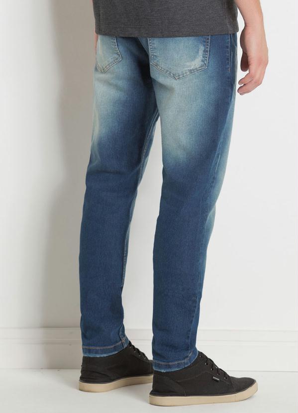 Outlet - Calça Jeans com Bolsos Frente e Costas Actual 2