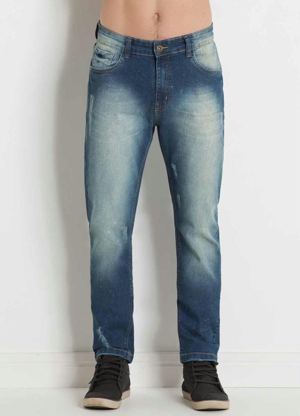 Outlet - Calça Jeans com Bolsos Frente e Costas Actual 5