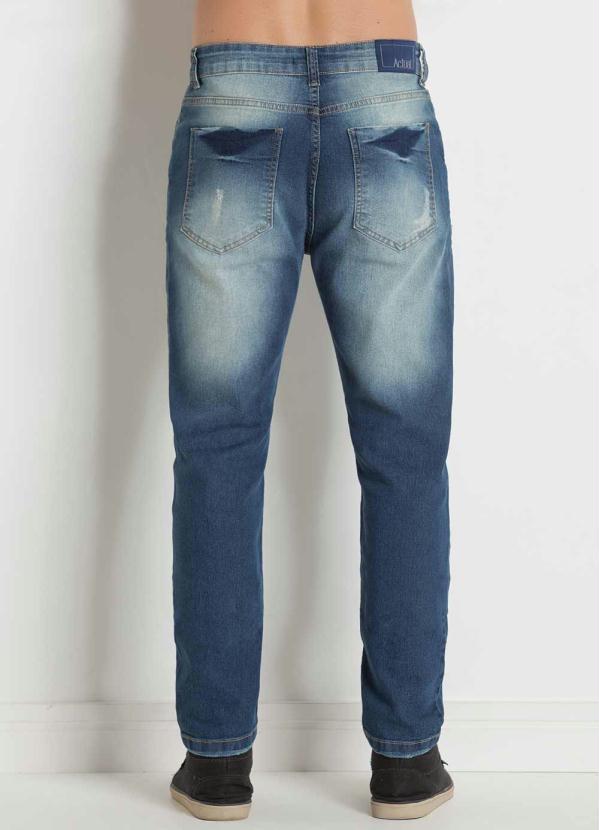 Outlet - Calça Jeans com Bolsos Frente e Costas Actual 6