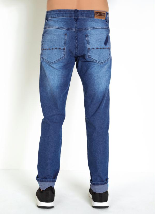 Outlet - Calça Jeans com Cadarço Interno na Lateral 2
