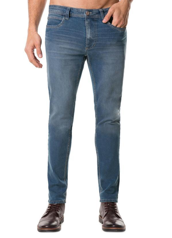 Hangar 33 - Calça Jeans com Elastano Azul