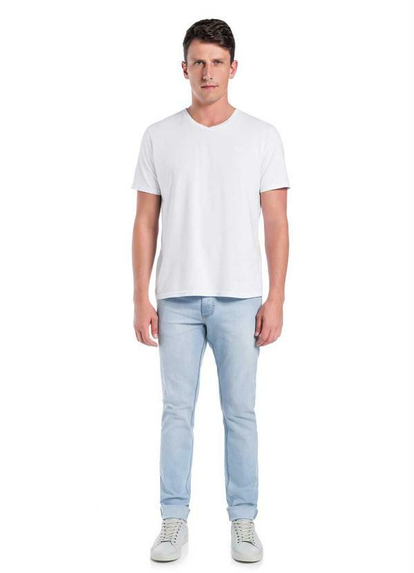 Hangar 33 - Calca Jeans Slim com Elastano Destroyed 3