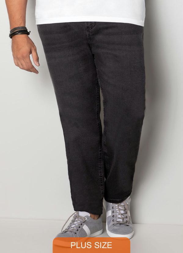 Malwee - Calça Preta Jeans Skinny Masculina