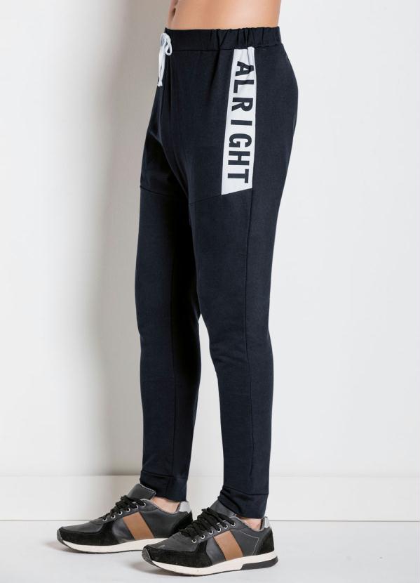 Moda Pop - Calça com Estampa Alright Preta 5