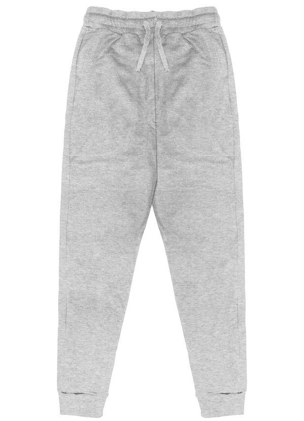 Calça Moletom Masculina CYZ - Jogger Confortável Para Corrida E Dia A Dia - Cinza Escuro Tamanho XG