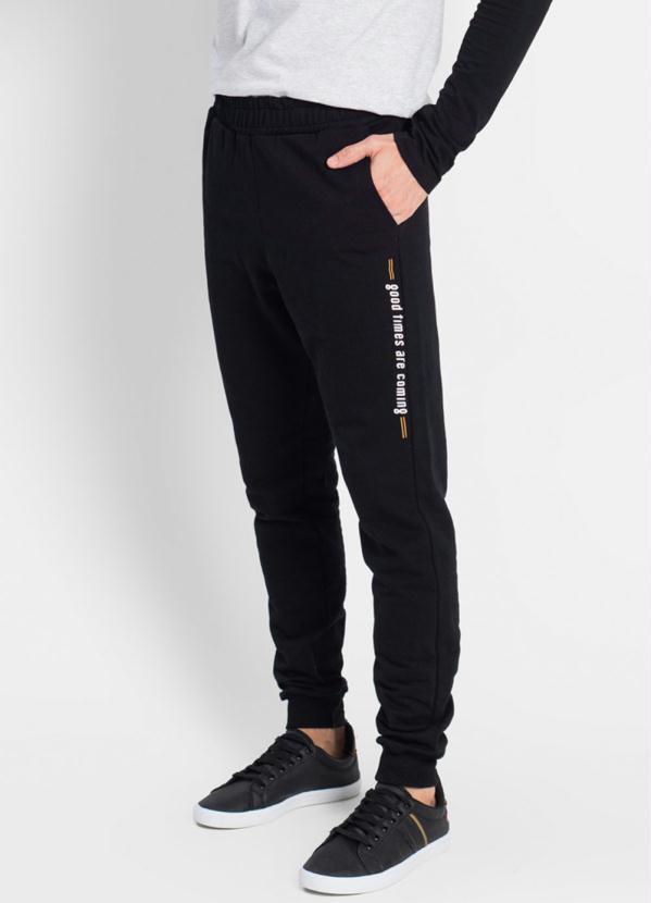 Rovitex - Calça Jogger Masculina Preto