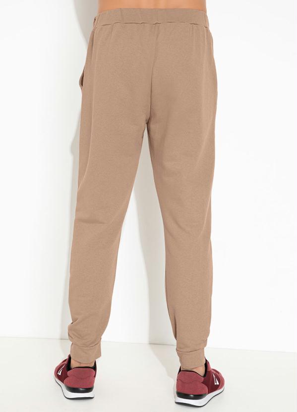 Moda Pop - Calça Marrom Claro com Bolsos Funcionais 2