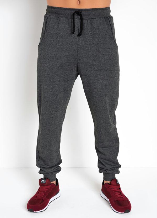 Outlet - Calça Mescla Chumbo com Bolsos Funcionais 3