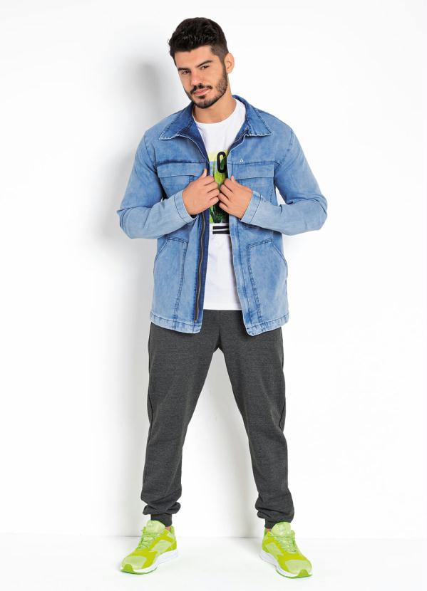 Outlet - Calça Mescla Chumbo com Bolsos Funcionais 6