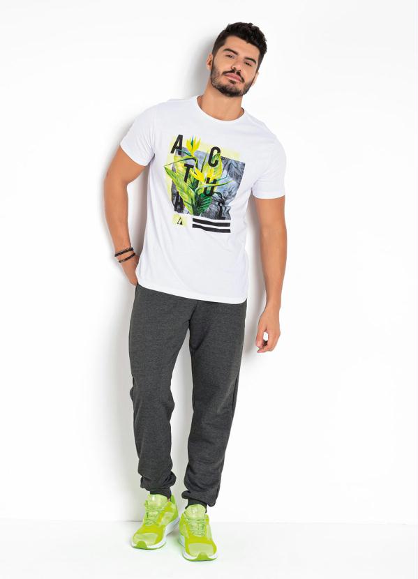 Outlet - Calça Mescla Chumbo com Bolsos Funcionais 8