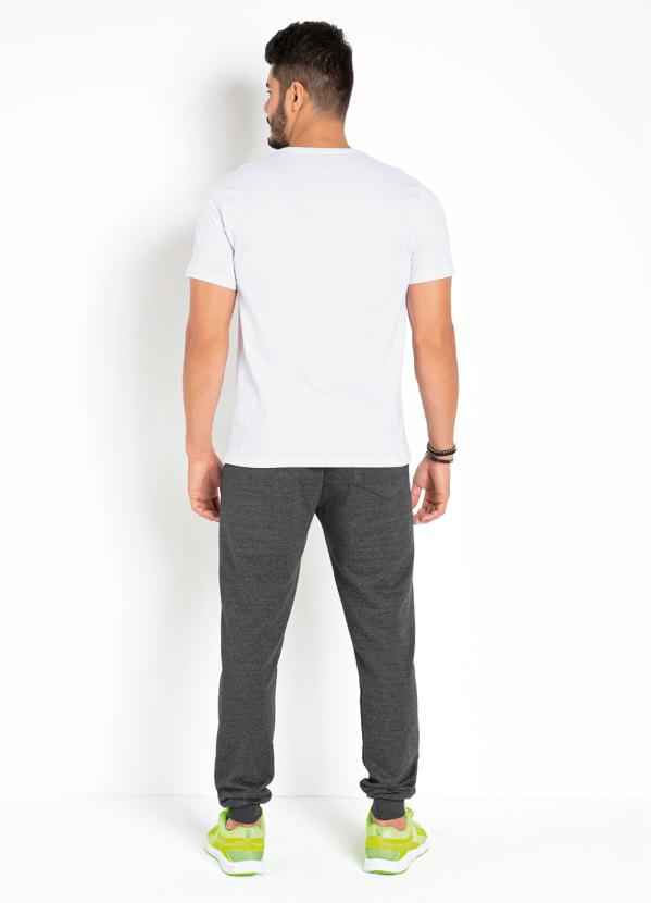 Outlet - Calça Mescla Chumbo com Bolsos Funcionais 9