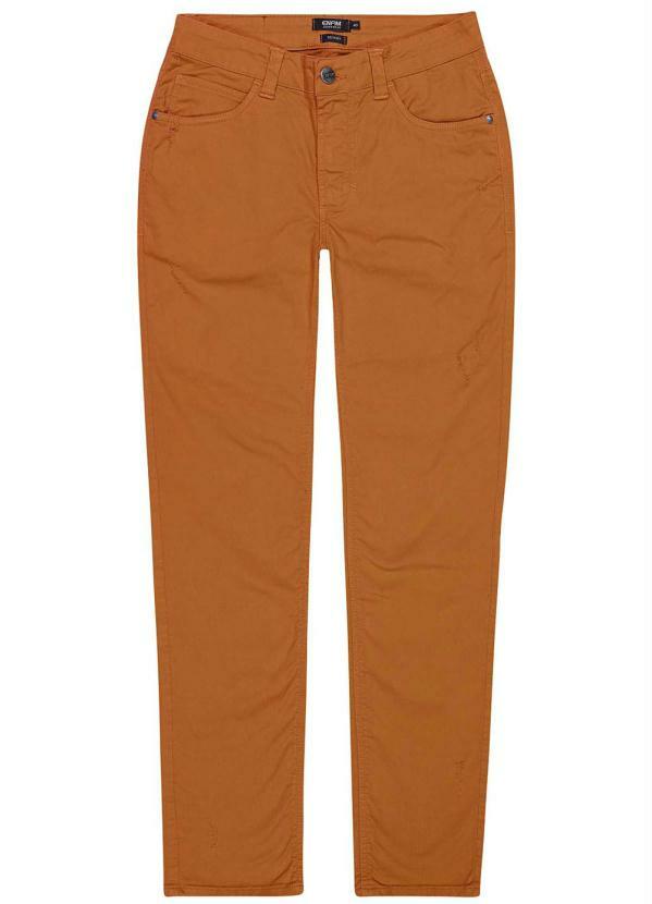 Enfim - Calça Caramelo Skinny Sarja Power
