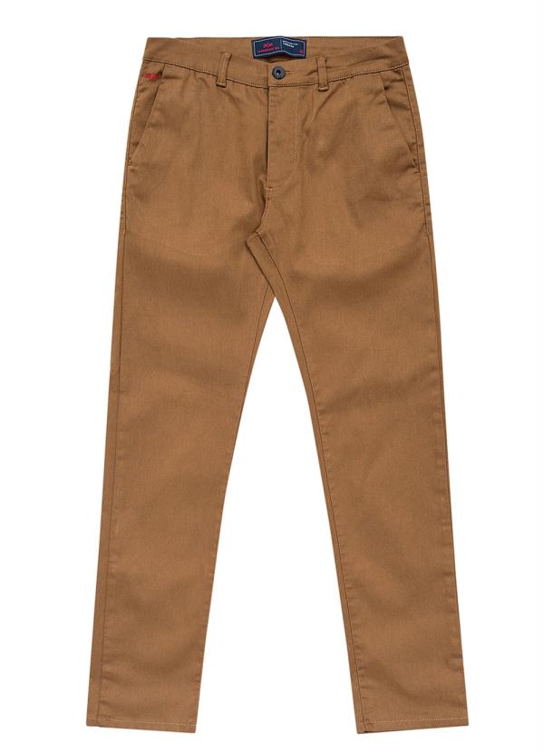 Hangar 33 - Calça Sarja com Elastano Caramelo 3