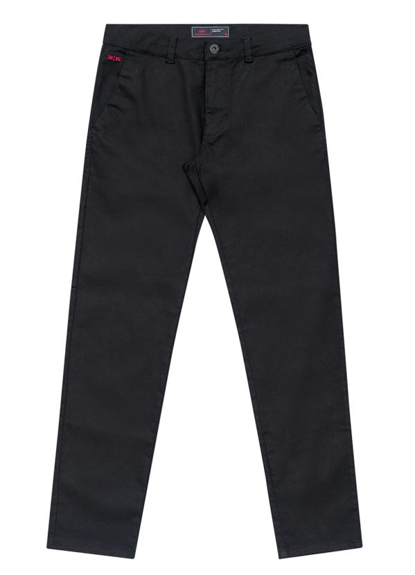 Hangar 33 - Calça Sarja com Elastano Preto Reativo 2