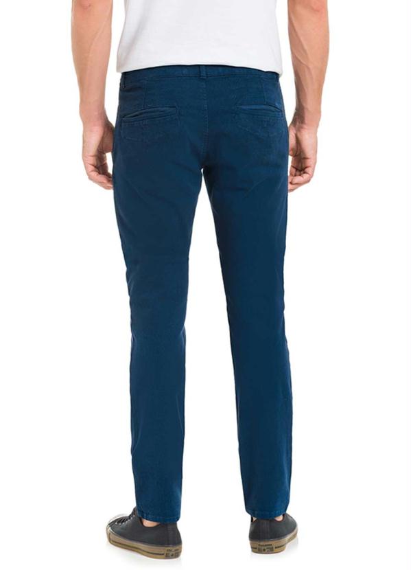Hangar 33 - Calça Sarja Slim com Elastano Denim Malha Azul 2