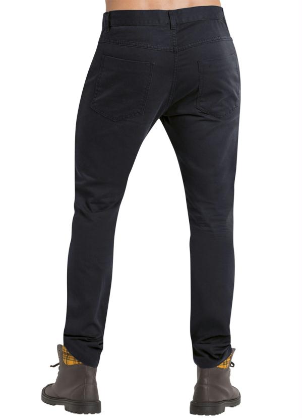 Outlet - Calça Skinny Preta Destroyed com Bolsos 6