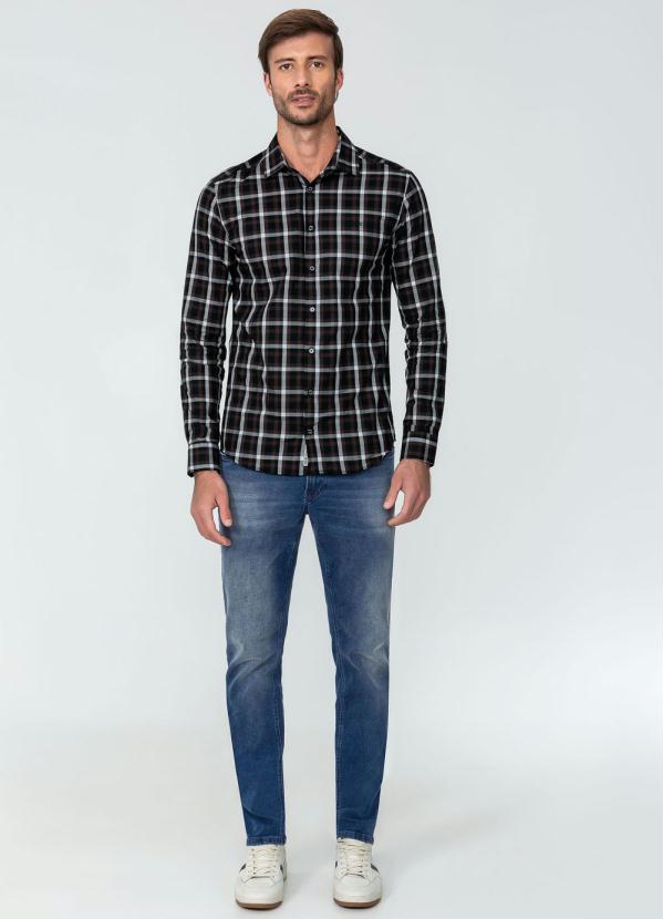 Hangar 33 - Camisa Manga Longa Super Slim Marrom 2