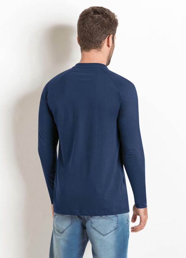 Outlet - Camiseta Manga Longa Raglan Marinho 2