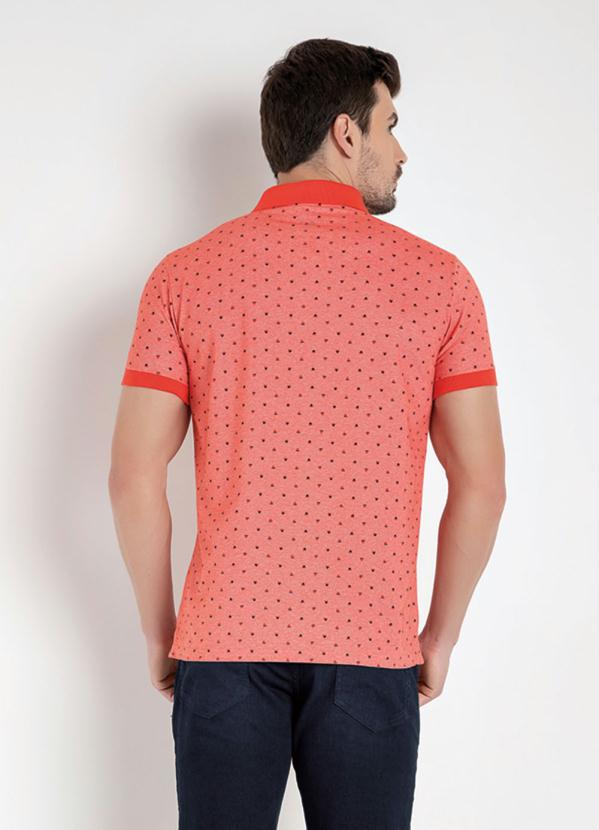 Cia Gota - Camisa Polo Coral com Bolso Cia Gota 2