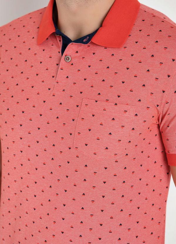 Cia Gota - Camisa Polo Coral com Bolso Cia Gota 3